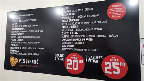 Menu Em Pizza Para Voc Uberaba Restaurante Curitiba