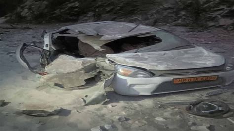 Boulders Fell On A Moving Car From The Hill On Jari Malana Road Two