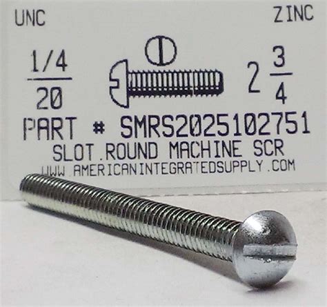 X Round Head Slotted Machine Screws Steel Zinc Plated