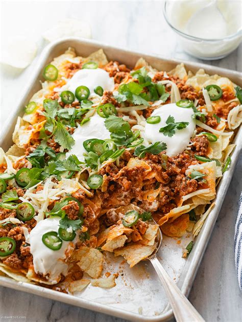 Ground Beef Potato Nachos Recipe Potato Chips Nachos Recipe Eatwell