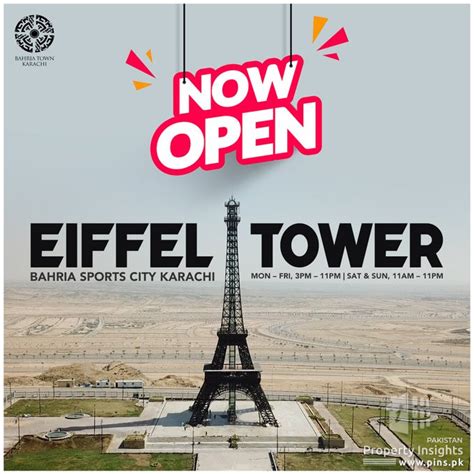 Bahria Town Karachi Now Open Eiffel Tower Upcoming Property Events