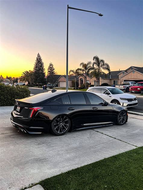 Blacked Out Cadillac Ct5 V With Air Suspension And Stylish Mods