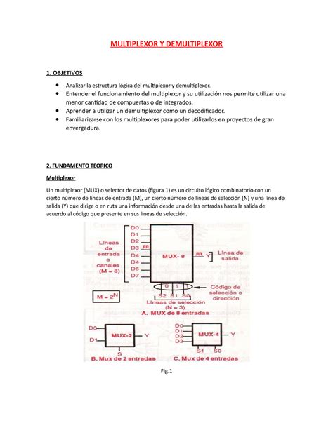 Multiplexor Y Demultiplexor StuDocu