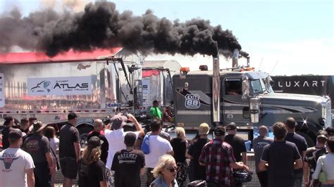 LOADED Big Rig Drag Racing Compilation Tractor Trailers Rolling Coal