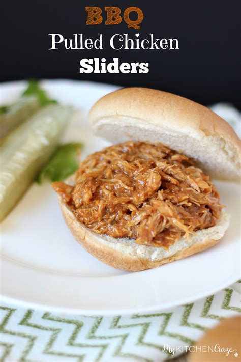 Bbq Pulled Chicken Sliders My Kitchen Craze