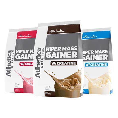 Hiper Mass Gainer W Creatine 3Kg Atlhetica Nutrition Submarino