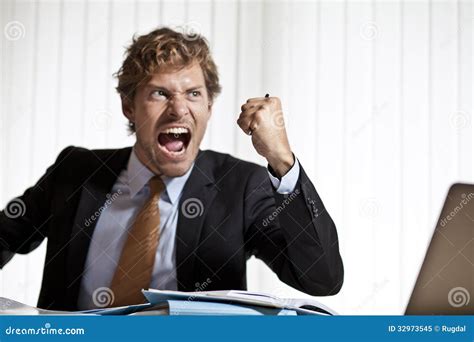 Angry Businessman Yelling Royalty Free Stock Photo - Image: 32973545