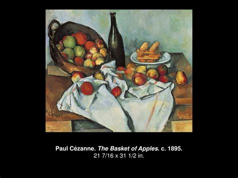 Ppt Paul C Zanne The Basket Of Apples C X In