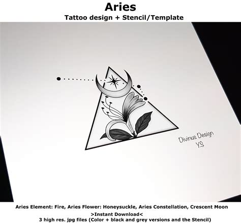 constellation aries tattoo 2