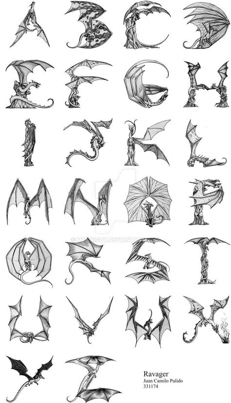 Some Drawings Of Different Types Of Dragon Wings And Their Shapes Are