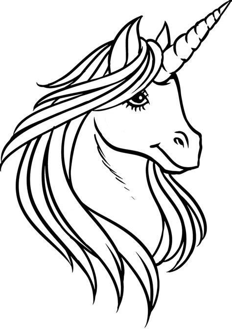 Printable Unicorn Head