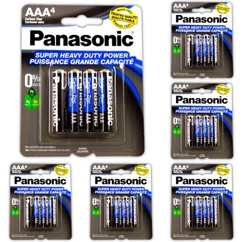 Pc Panasonic Aaa Batteries Super Heavy Duty Power Carbon Zinc Triple