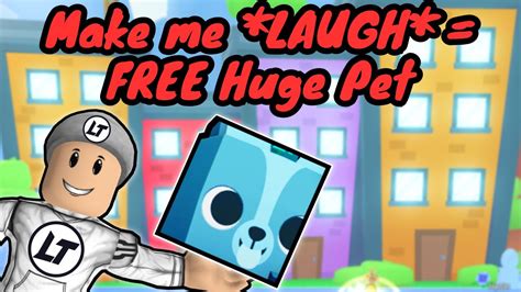 🔴roblox Live🔴 Make Me Laugh Free Huge Pet Pet Giveaways In Pet