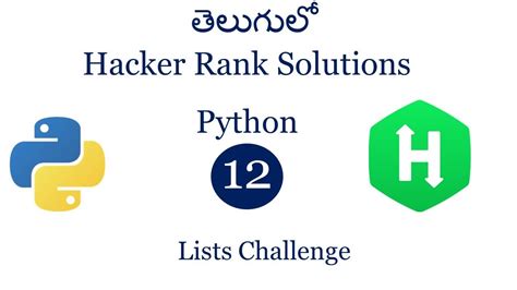 Hacker Rank Python Lists Solution Hacker Rank Python Solutions