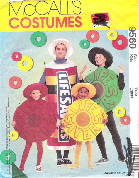 Lifesaver Candy Costume Mccallls 9560 Uncut Sewing Pattern Etsy