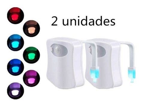 Luz Abajur Vaso Sanitario Lightbowl Sensor Led Cores Tem Tudo