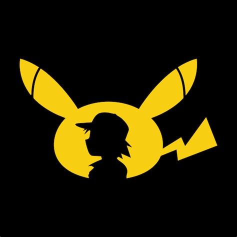 Ash Ketchum Pikachu Silhouette Decal Pokemon Decal Pokeball Etsy