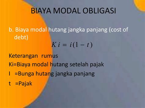 Materi Bab Biaya Modal Manajemen Keuangan Pptx