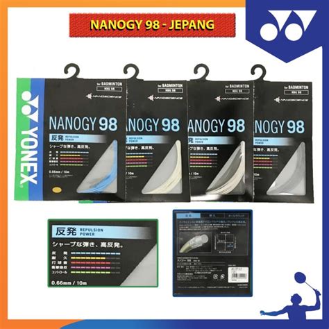 Jual Senar Badminton Yonex Bg Nanogy Bg Made In Jepang Japan