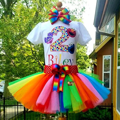 Rainbow Tutu Rainbow Birthday Outfit Neon Outfit Rainbow - Etsy