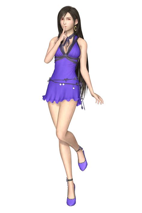 Mmd Ffvii Remake Tifa Lockhart Violet Dress By Mmd Exhibition On