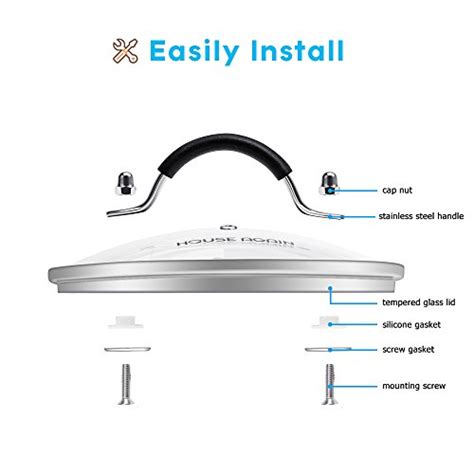 Inch Tempered Glass Lid Transparent Glass Lid With Silicone Coated