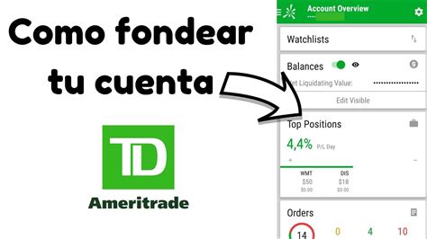 Como Depositar En Td Ameritrade Por Transferencia Bancaria Facil Y