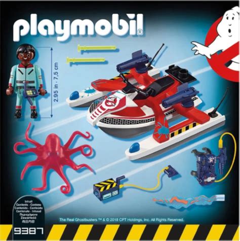 Playmobil Set 9387 Ghostbusters Zeddemore With Aqua Scooter