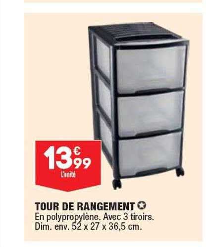 Promo Tour De Rangement Chez Aldi ICatalogue Fr