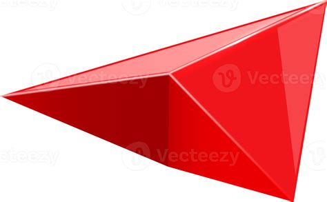 3d Render Red Arrow Pointer 11356761 Png