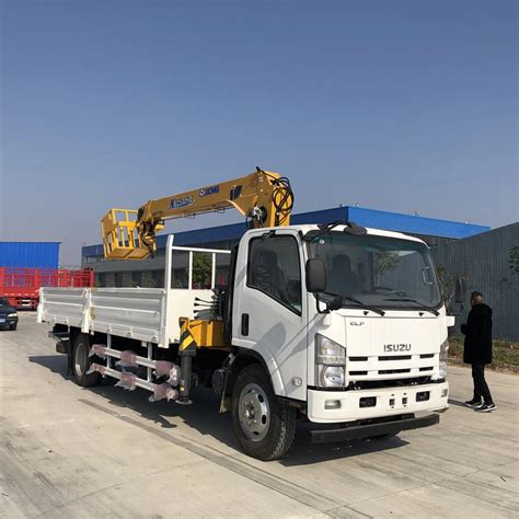 Isuzu New Design Tons To Tons Telescoping Boom Truck Mounted Crane