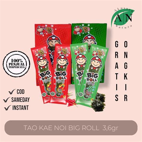 Jual TAO KAE NOI BIG ROLL GRILLED SEAWEED ROLL RUMPUT LAUT ISI 3 6gr