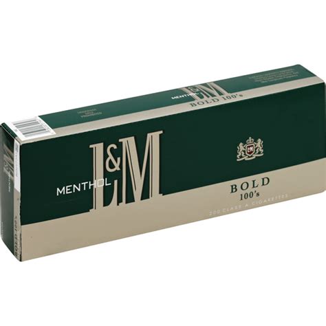 L & M Cigarettes, Menthol, Bold, 100's, Flip-Top Box | Cigarettes ...