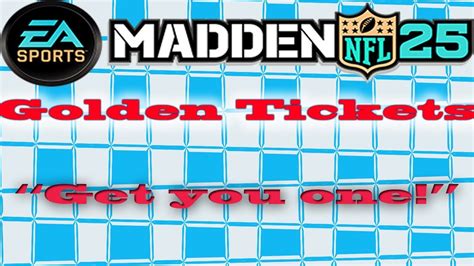 Xb1 Madden 25 Ultimate Team Golden Tickets 50 Packs Pulled Youtube