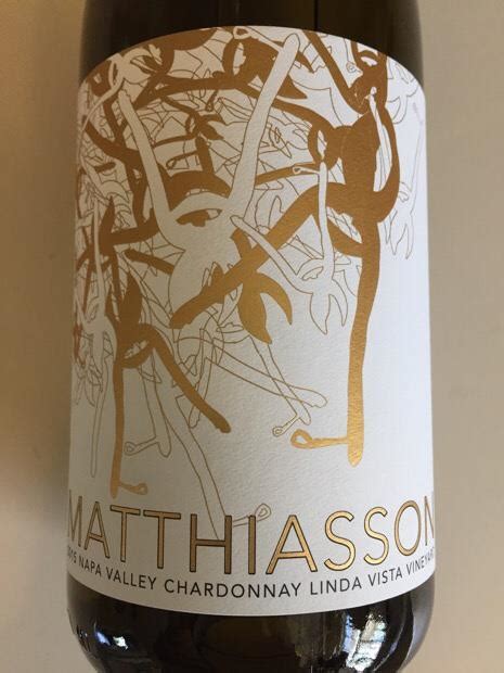 2015 Matthiasson Chardonnay Linda Vista Vineyard Usa California Napa