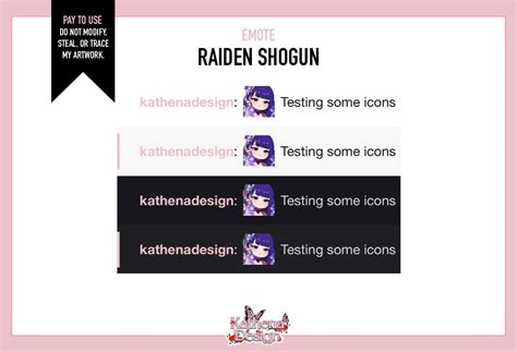 Genshin Impact Raiden Shogun Ult Emote for Twitch and Discord - Etsy