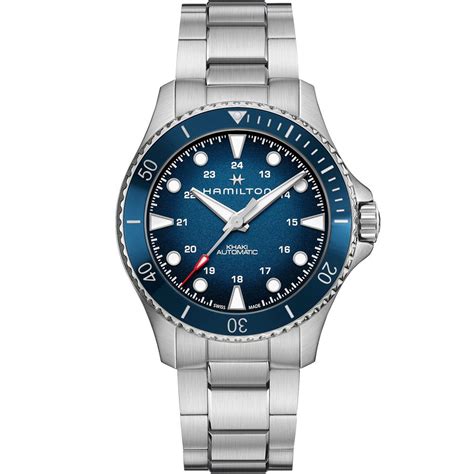 Reloj Hamilton Khaki Navy Scuba Auto H82505140 Acero 43mm Esfera Azul