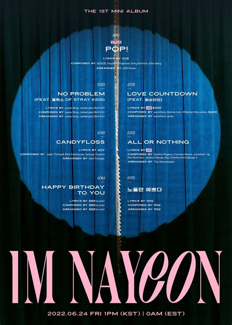 Nayeon Unveils The Tracklist For Her Solo Debut Mini Album Im Nayeon Twice Jyp Ent Photo