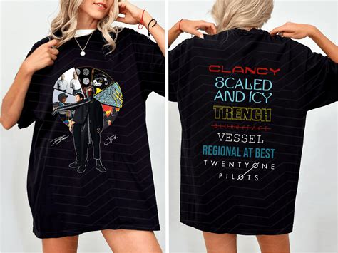 Twenty One Pilots Albums Both Side Shirt Clancy Scaled And Icy 2024 Tshirt