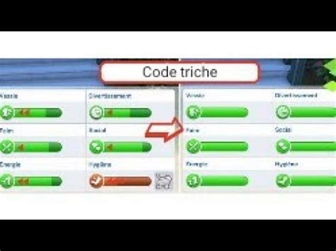 Code triche sims 4 pour avoir se besoins au max à tout momment YouTube