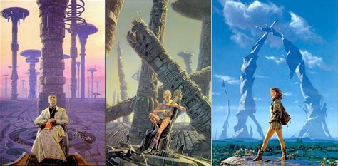 Cover Art For Isaac Asimovs Foundation Trilogy By Michael Whelan