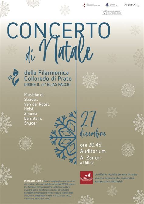 Concerto Di Natale Della Filarmonica Colloredo Di Prato Anbima