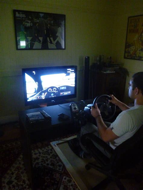 My roommate's Gran Turismo 5 setup [pics] : gaming