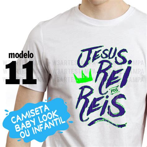 4 Camisetas Evangélica Cristã Gospel eu sou filho do rei Elo7