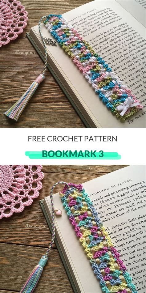 How To Crochet Bookmark 3 Crochet Books Crochet Bookmarks Free Patterns Crochet Bookmark