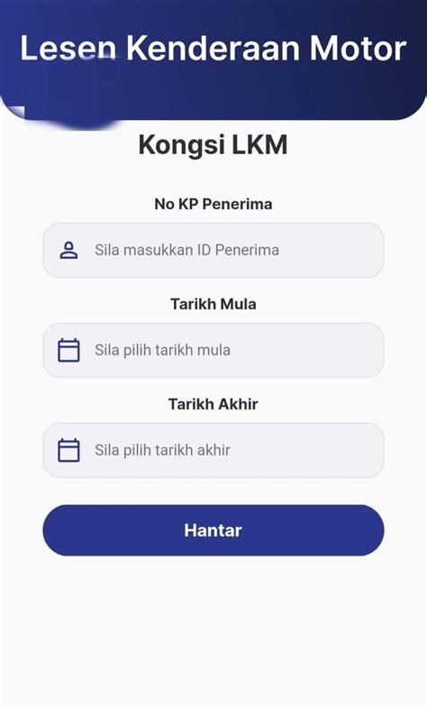 Cara Kongsi Roadtax Jpj Lesen Kenderaan Motor Digital E Lkm