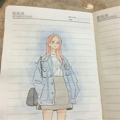 vanilla   study realm study girl drawing girl studying drawing