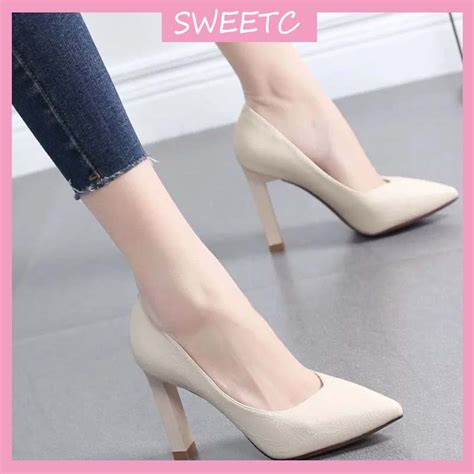 Sweetc Kasut Raya Perempuan Raya Heels Kasut Tinggi Women S