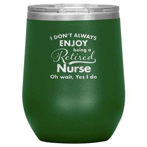 Retirement Ts For Nurse Wine Glass With Lid Best Thank Etsy