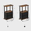 Amazon Tutotak Small Narrow End Tables Side Tables With Fabric